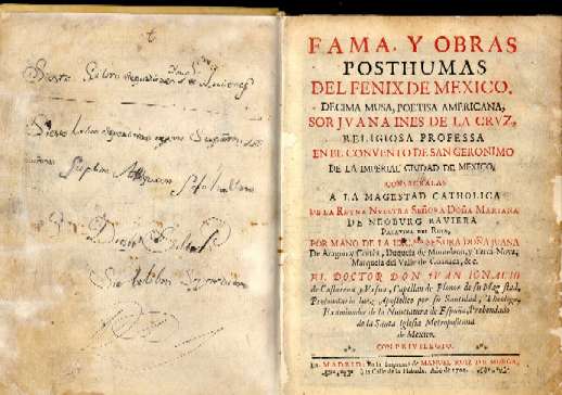 Facsimile of Fama y Obras Posthumas