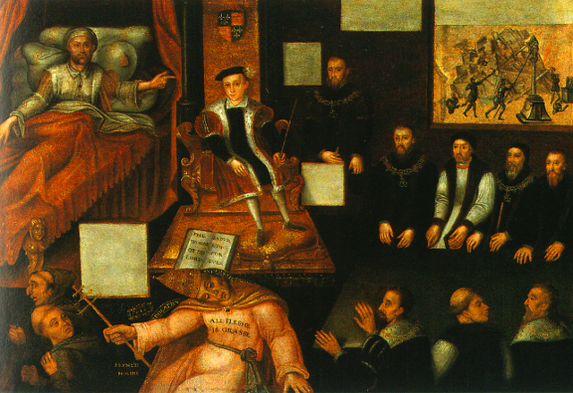 Edward VI and the Pope (an allegory)