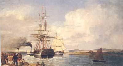 John Glen Wilson, "Emirgrant Ship" c. 1850? (from Belfast)