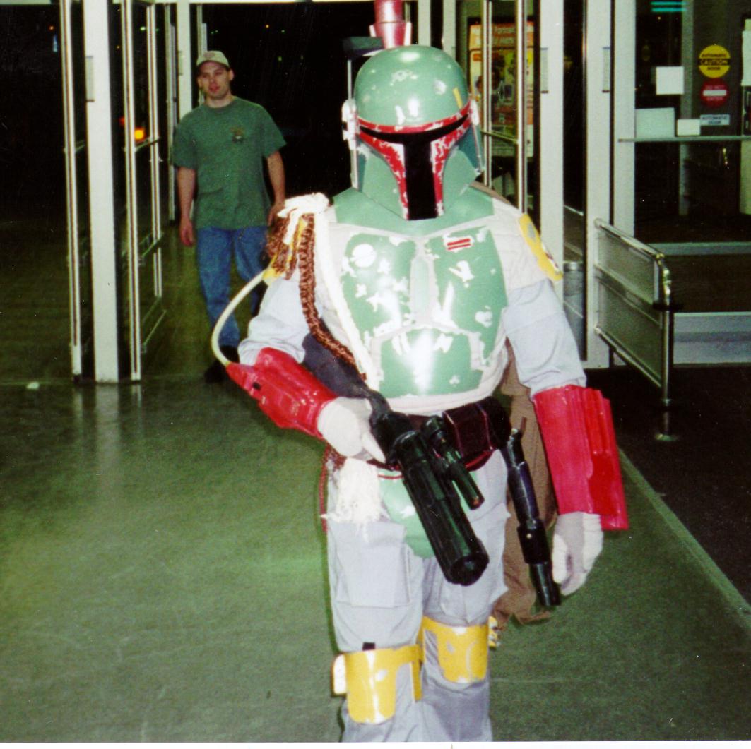 Boba enters Wal-Mart looking for his bounty